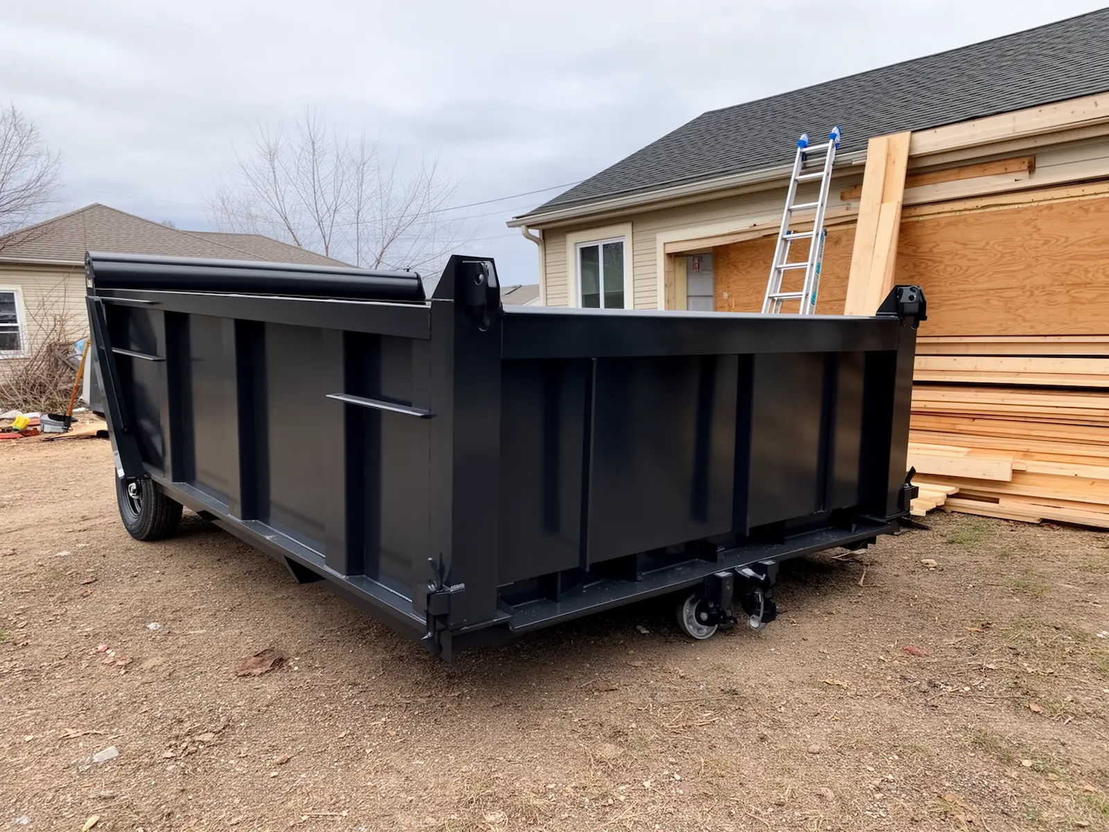 Roll-off dumpster from Trenridge Dumpsters in Elgin, IL